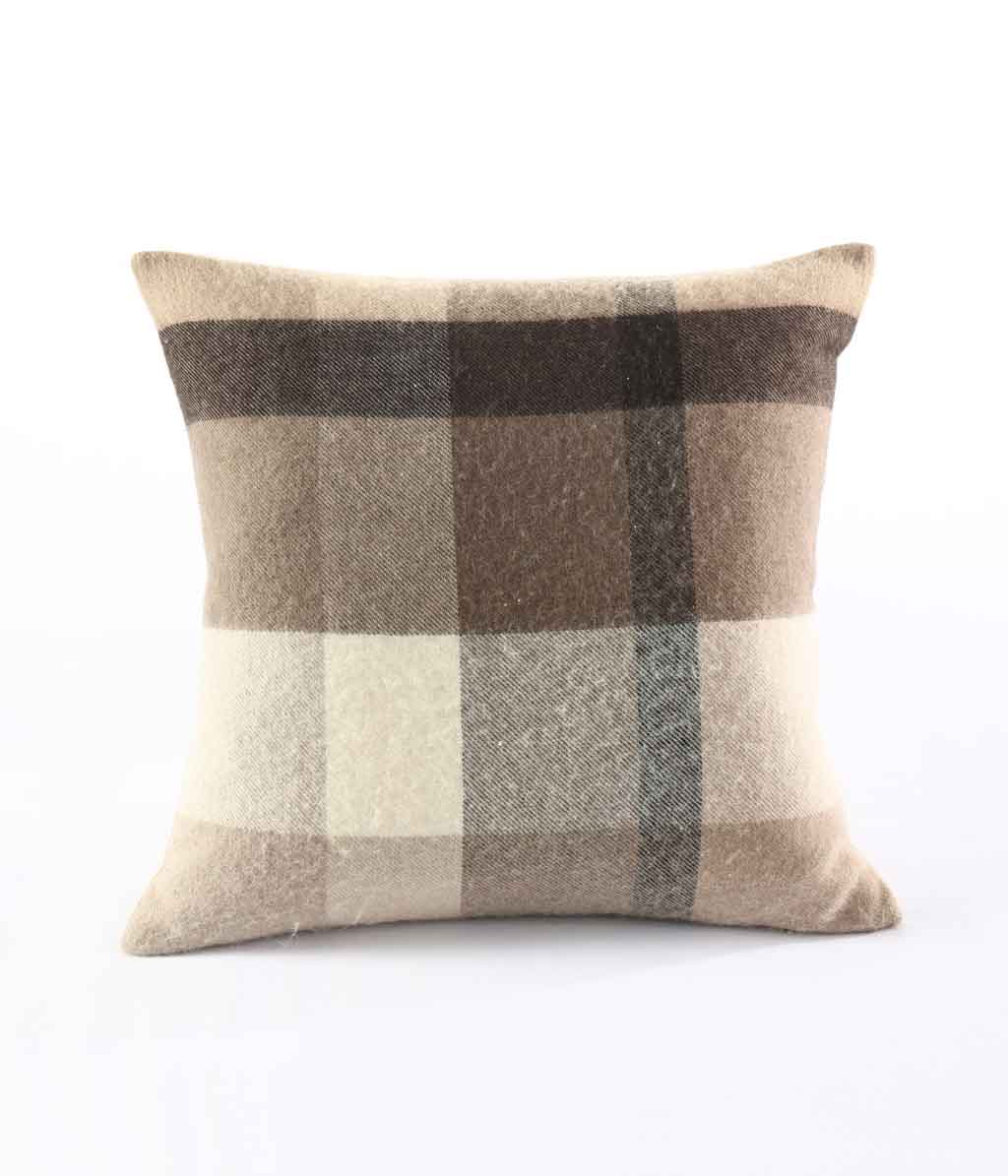 Lodge Lambswool Cushion Mocha or Cover Only