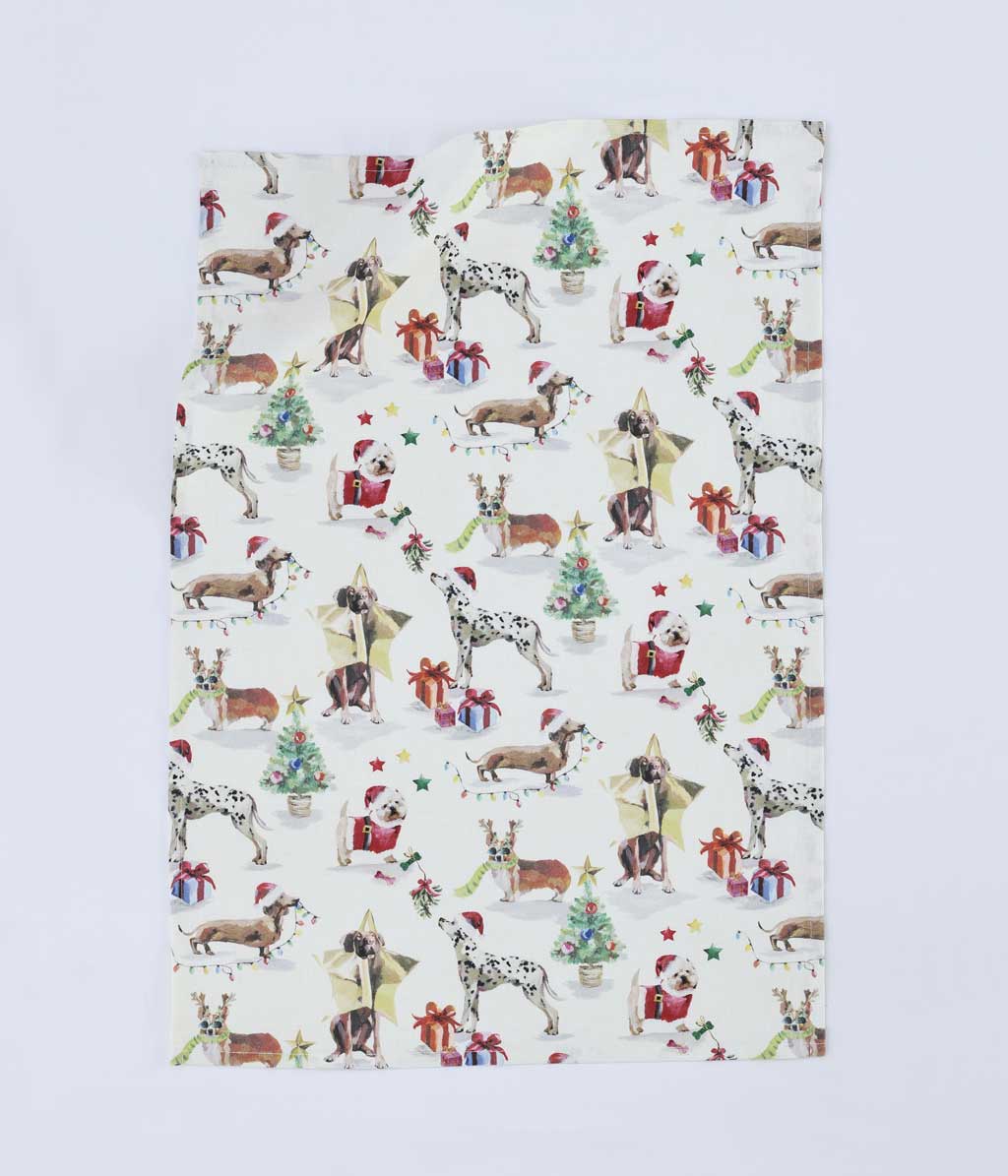 Feliz Navidog Tea Towel Set