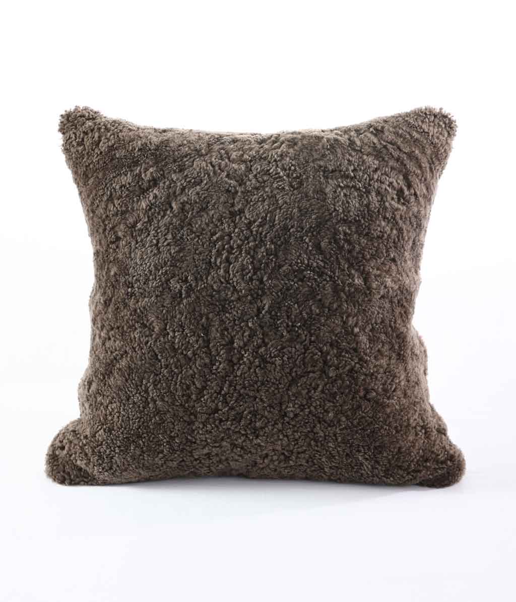 NZ Wool Sheepskin Cushion Mushroom or Cover Only