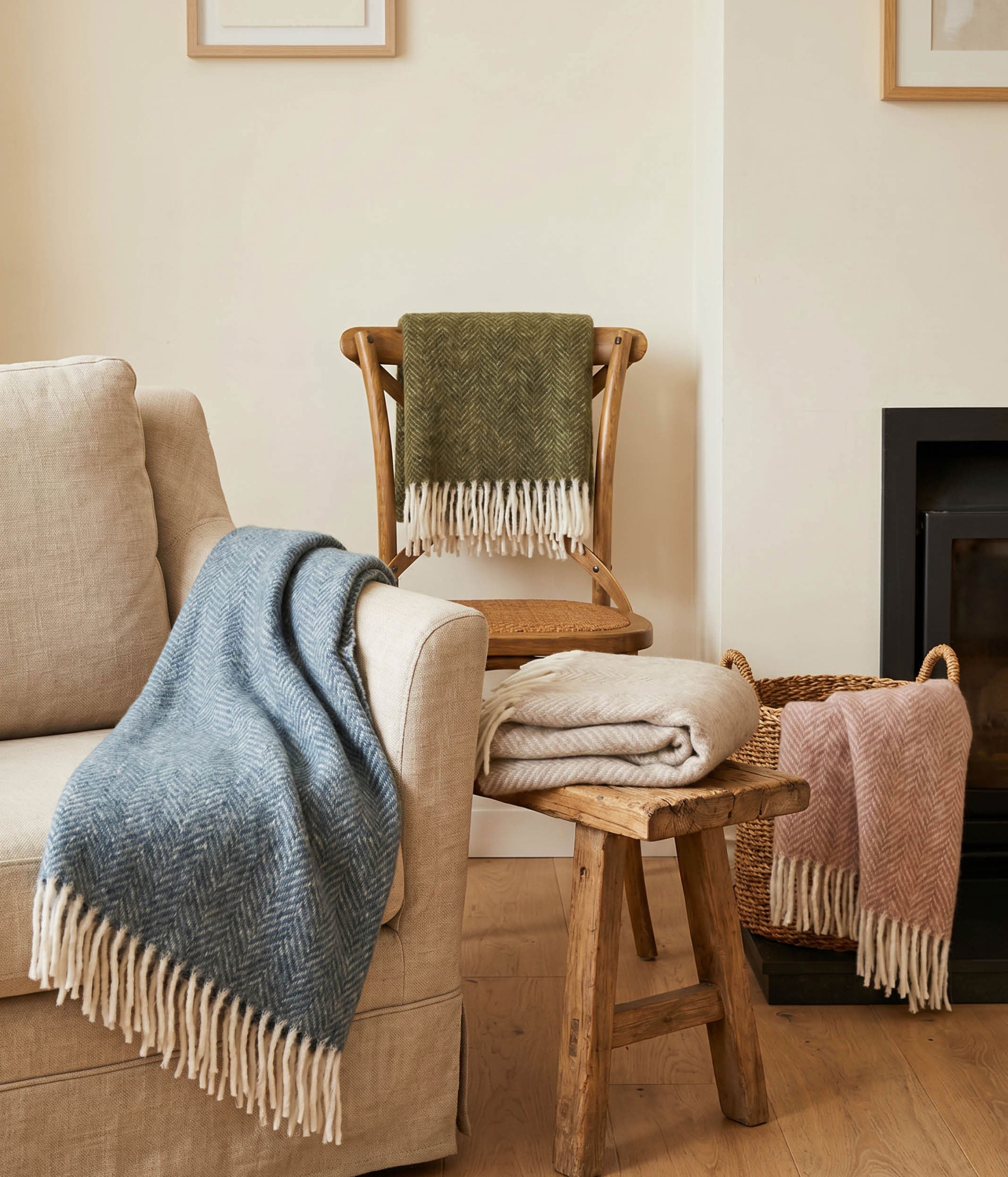 NZ Wool Throw Natural