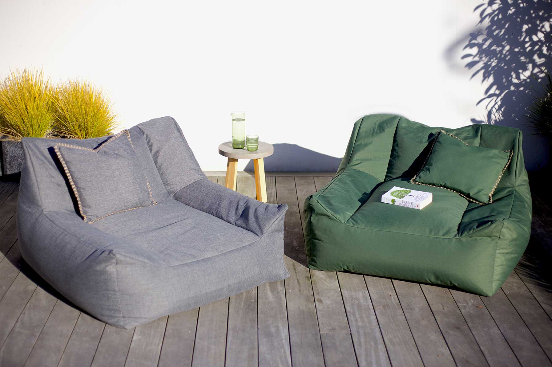 Kita Bean Lounger Charcoal