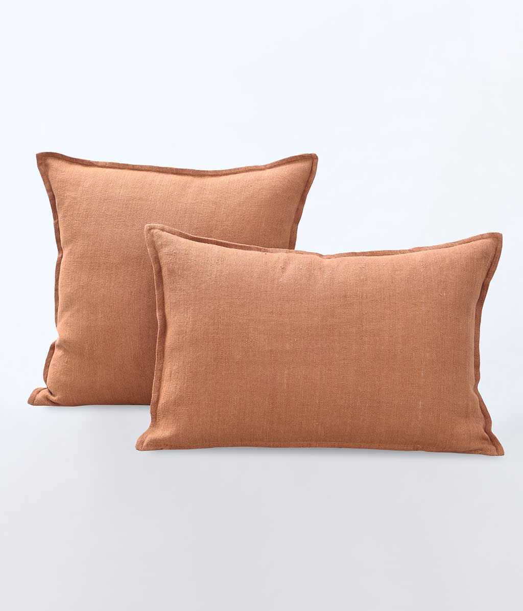 Linen Cushion Cover Clay