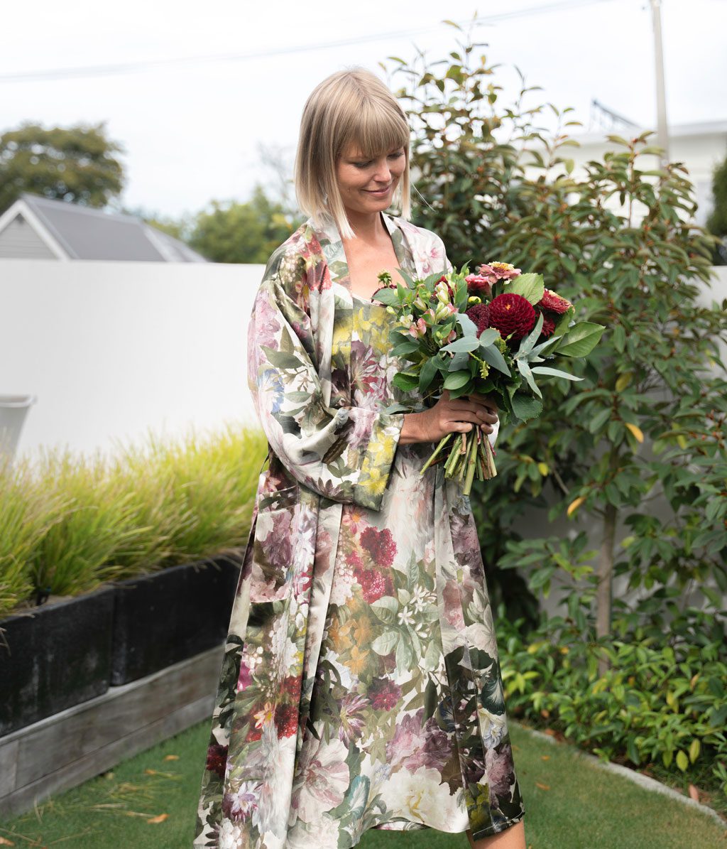 Silk Robe Fiorella
