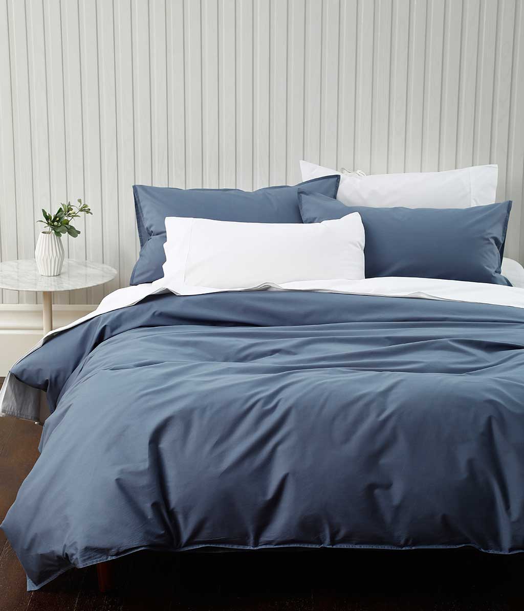 Pure Cotton 250TC Duvet Set Denim – M.M Linen