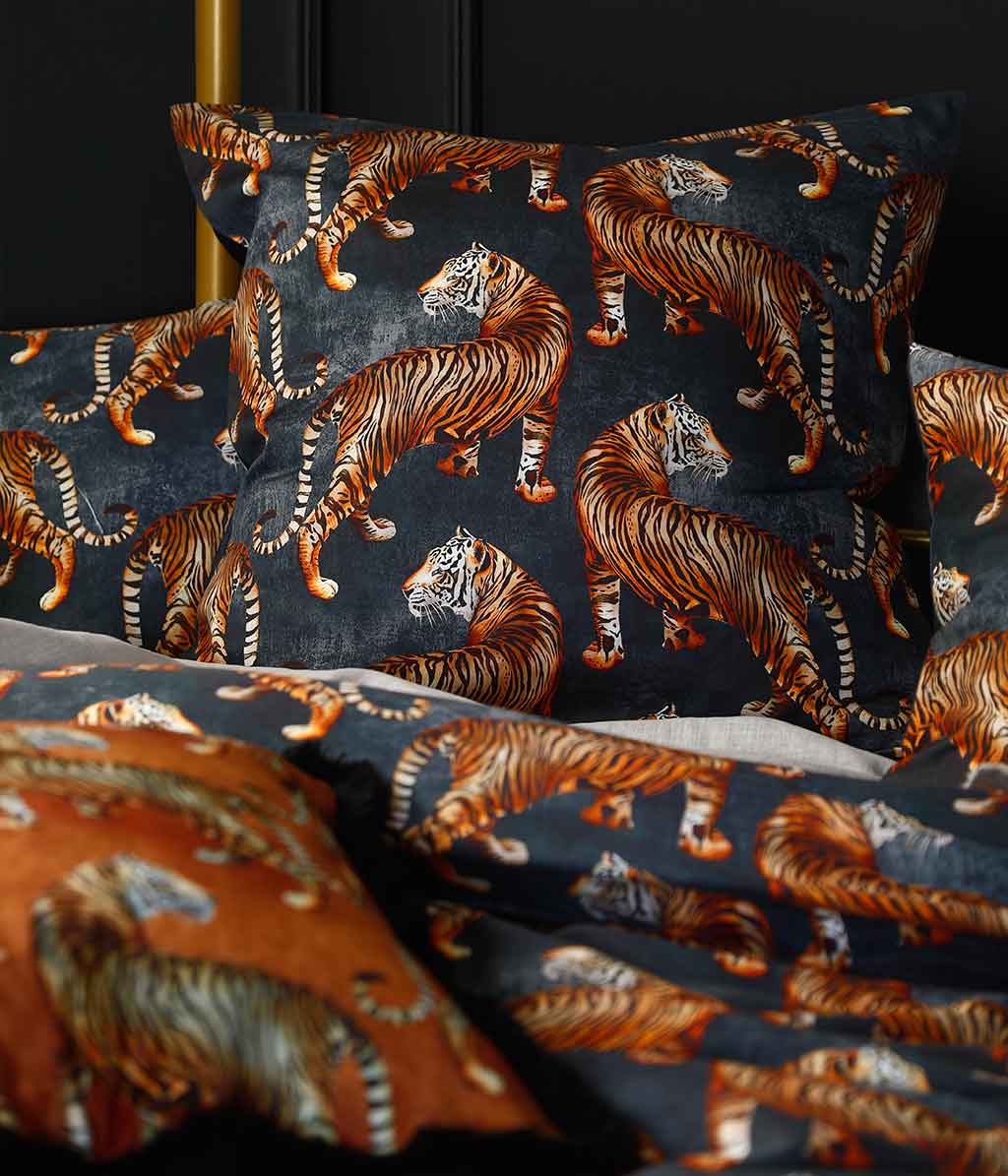 Tigress Duvet Set Navy