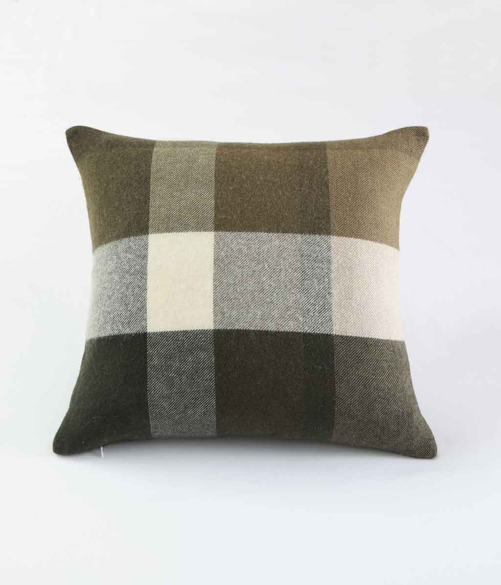 Lodge Lambswool Cushion Ivy or Cover Only