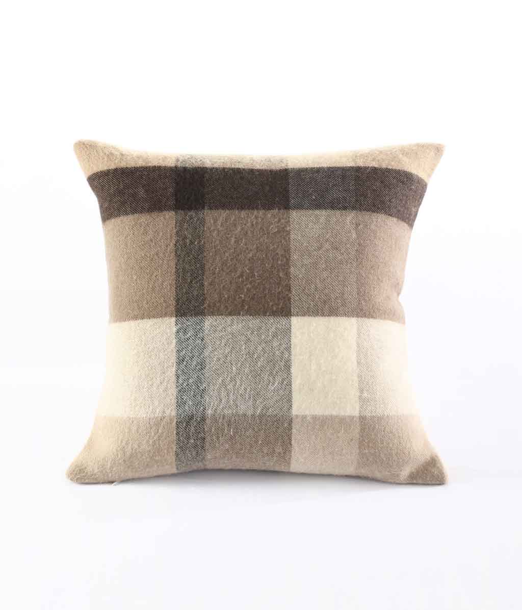 Lodge Lambswool Cushion Mocha or Cover Only