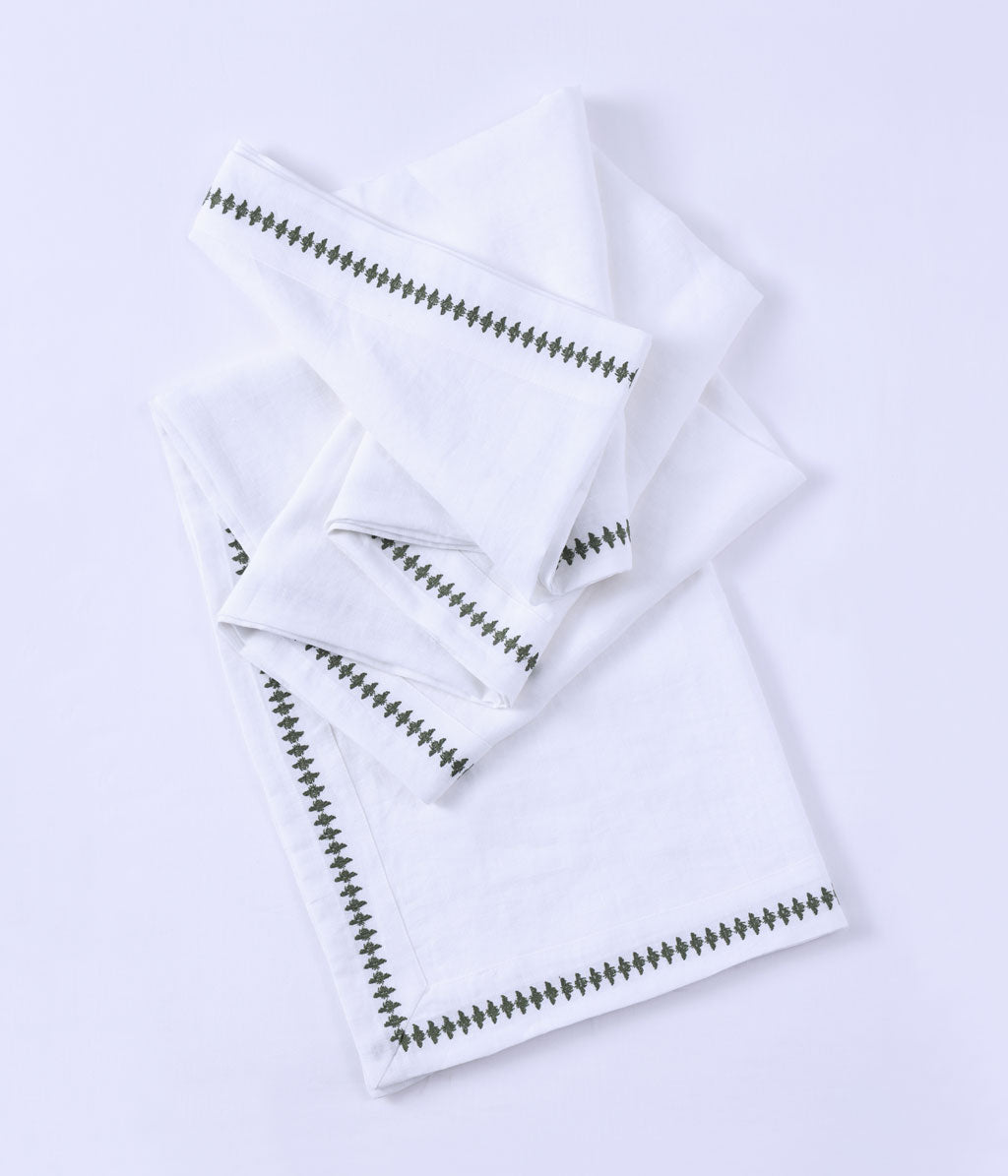 Bee Embroidered Table Cloth