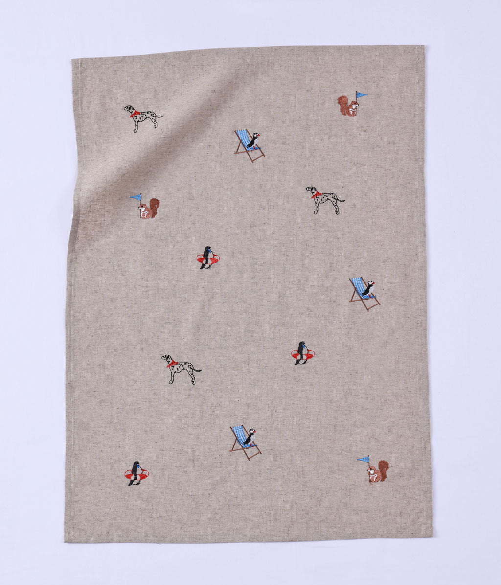 Brighton Beach Tea Towel