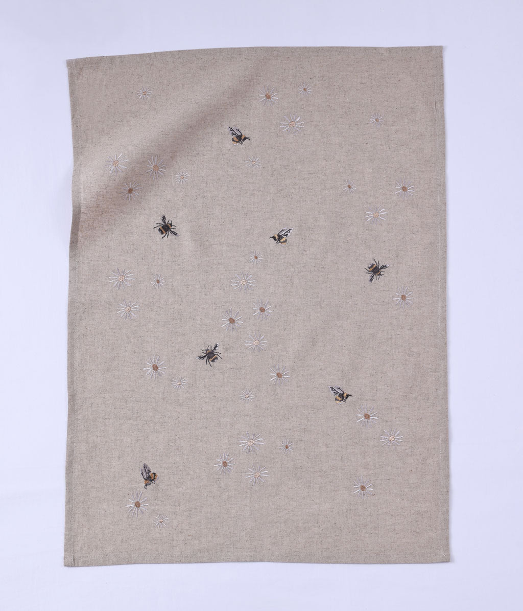 Daisy Bee Tea Towel