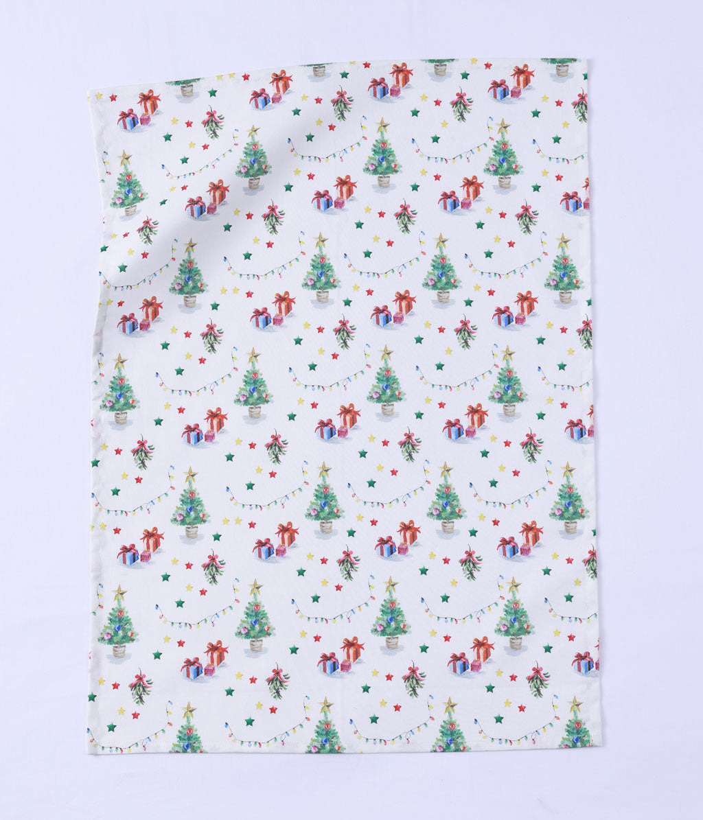 Feliz Navidad Tea Towel Cracker