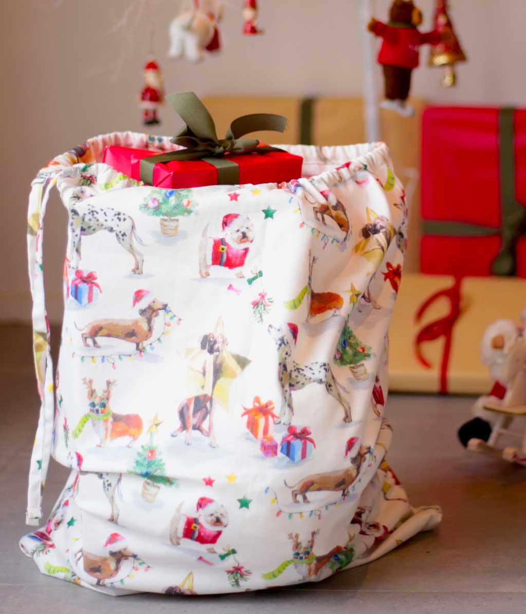 Feliz Navidog Santa Sack