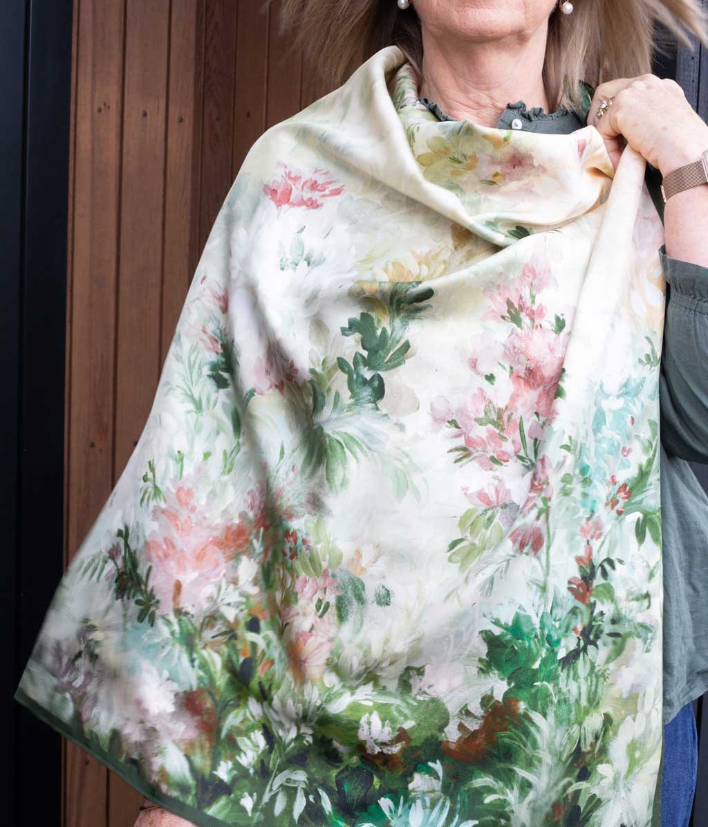 Giverny Silk Scarf