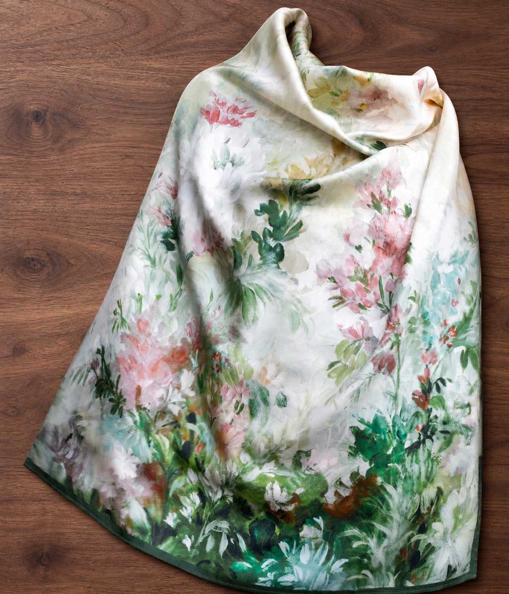 Giverny Silk Scarf