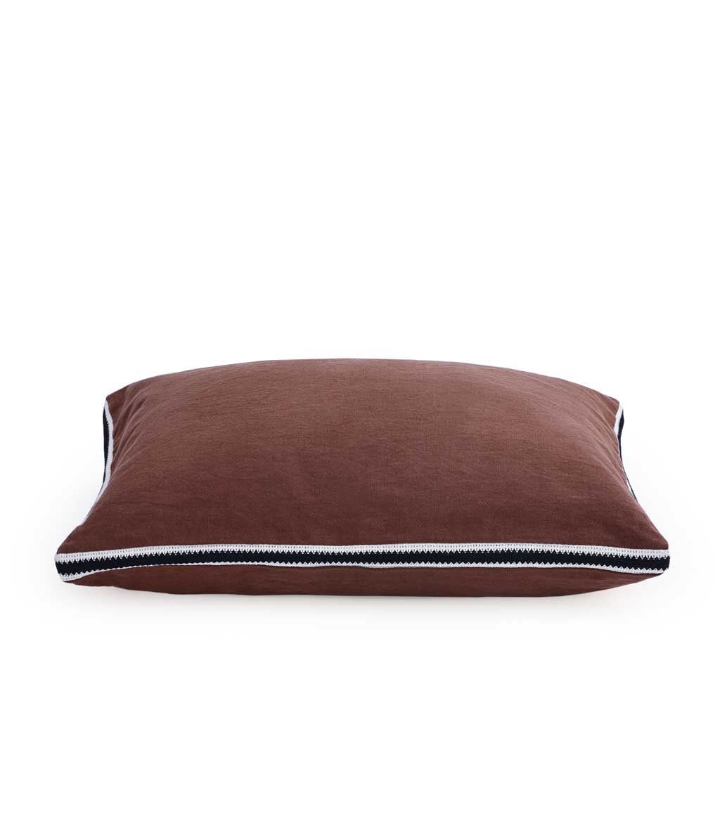 Linea Cushion Cover Carob