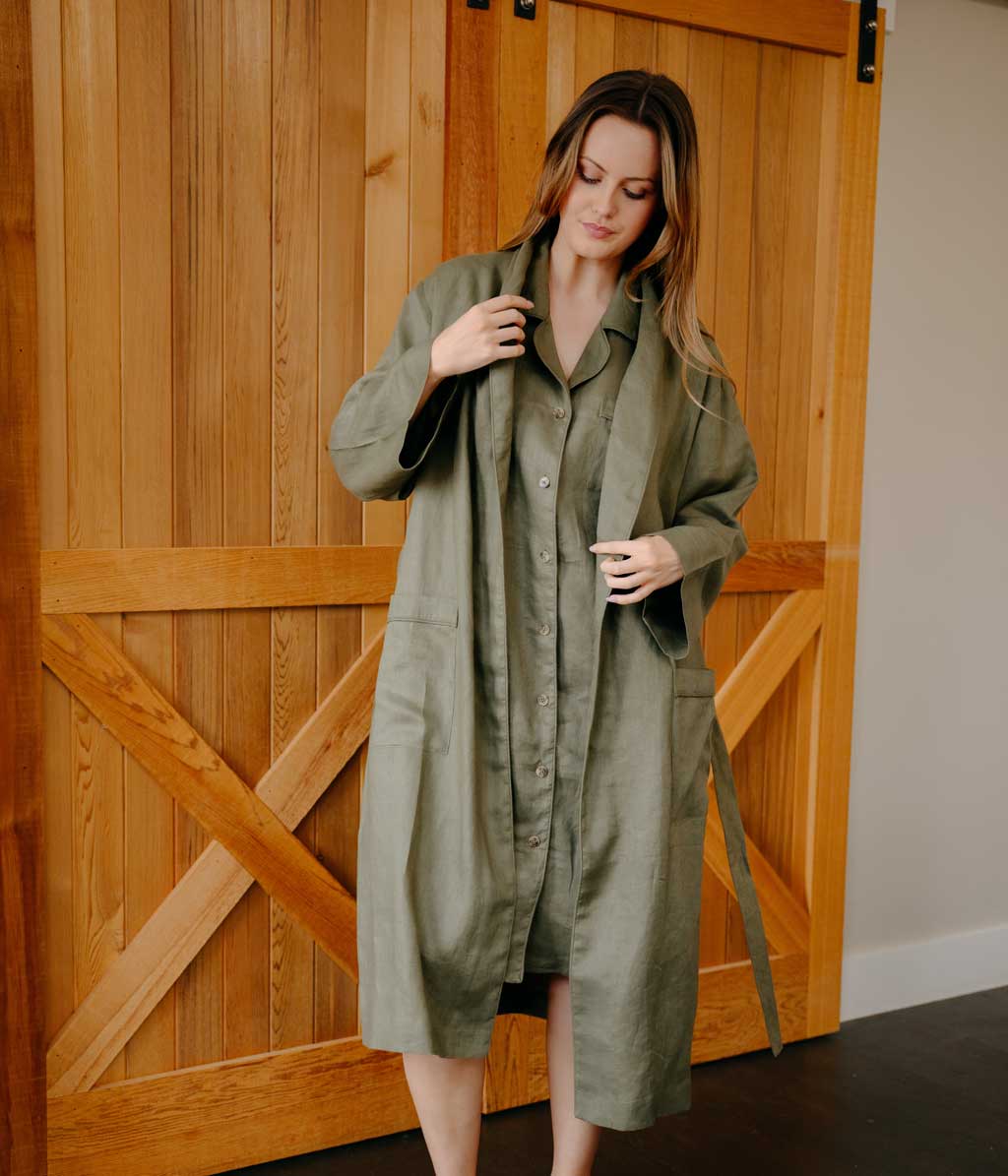 Linen Nightshirt Ivy