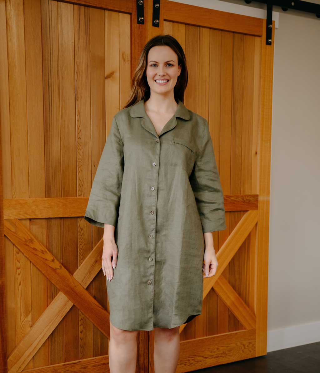 Linen Nightshirt Ivy