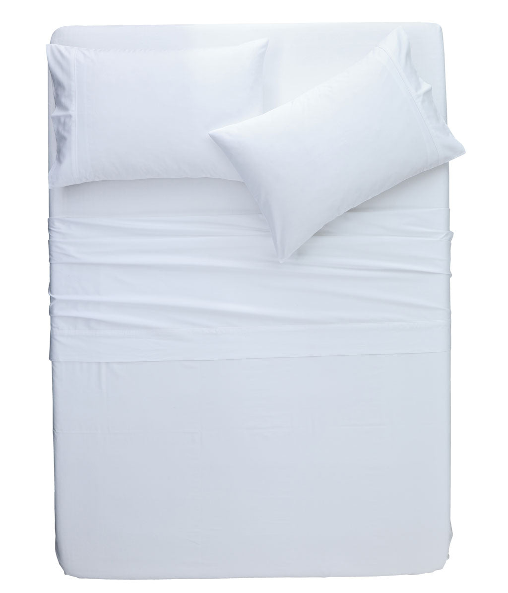 Luxury Sateen 500TC Sheet Set White