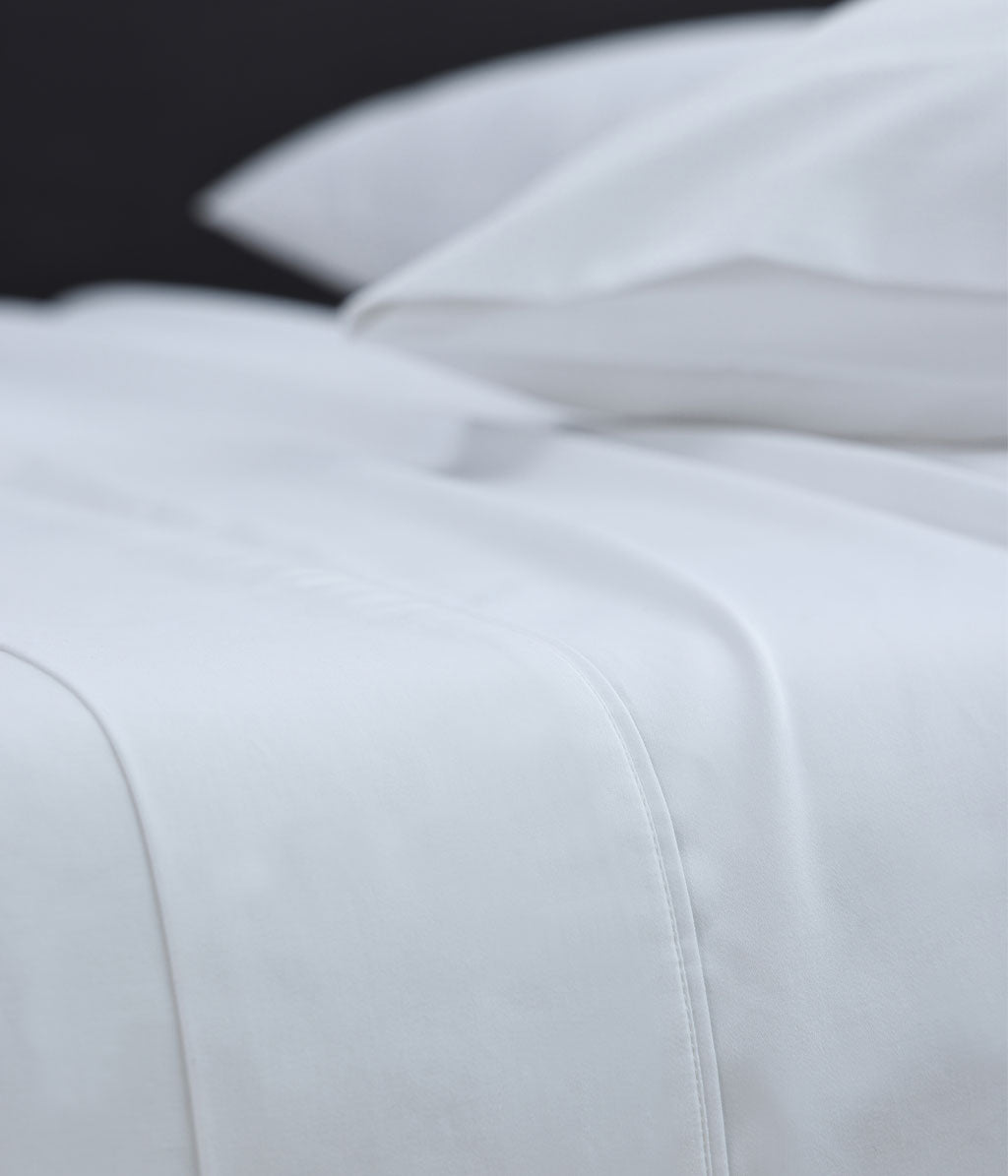 Luxury Sateen 500TC Sheet Set White