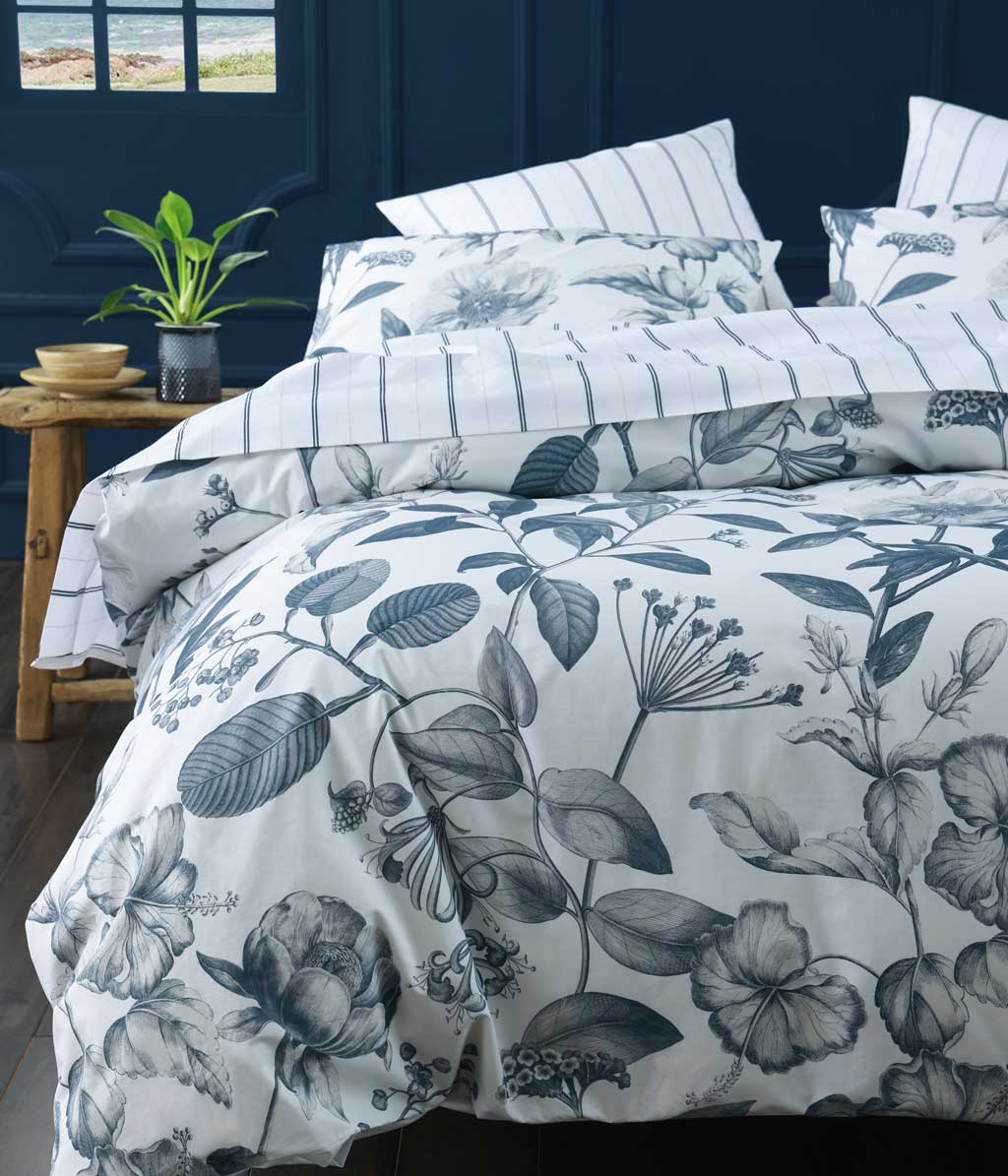 Botanical Duvet Set - Bluestone