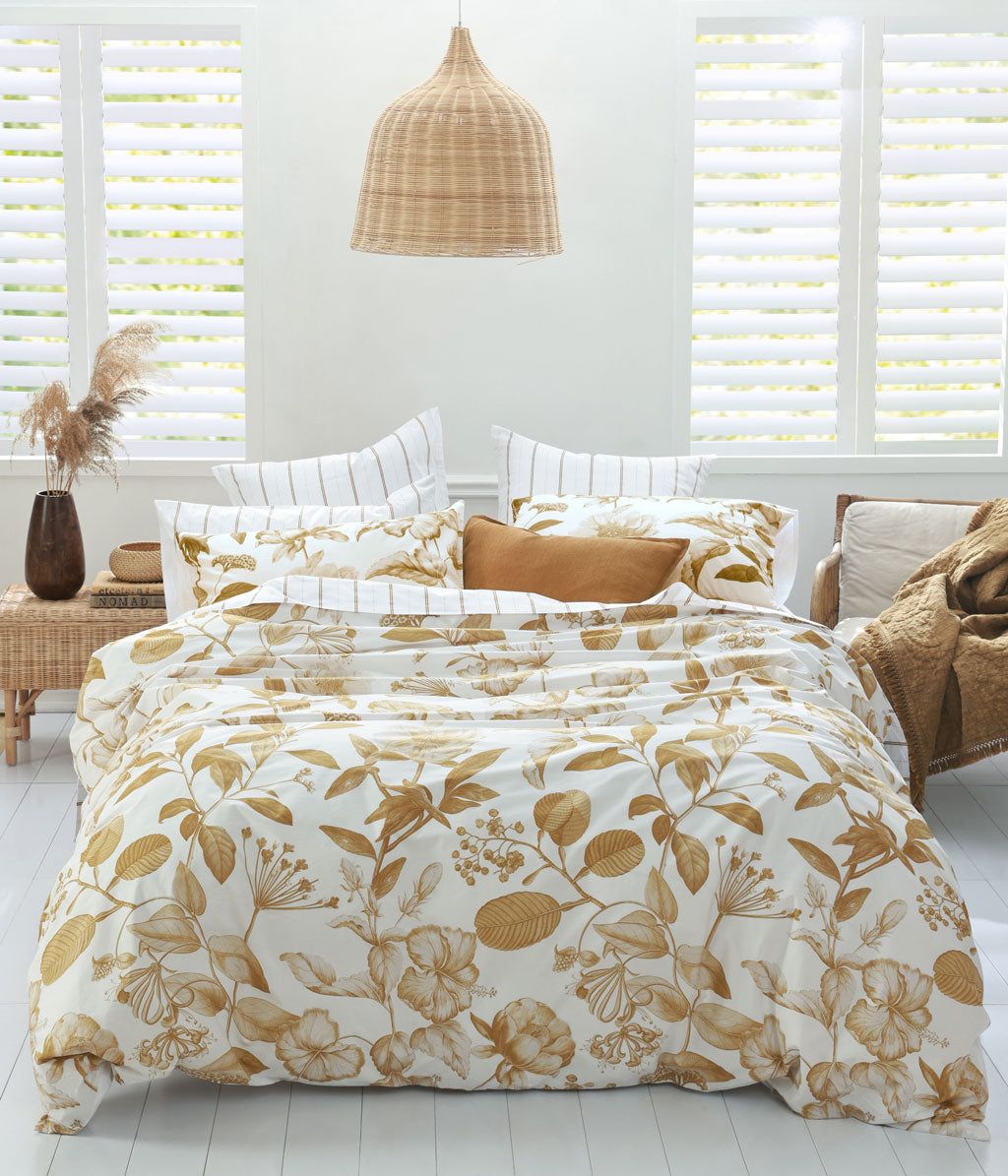 Botanical Duvet Set - Ochre