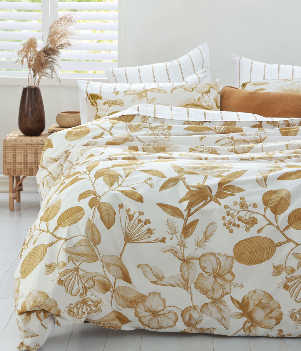 Botanical Duvet Set - Ochre
