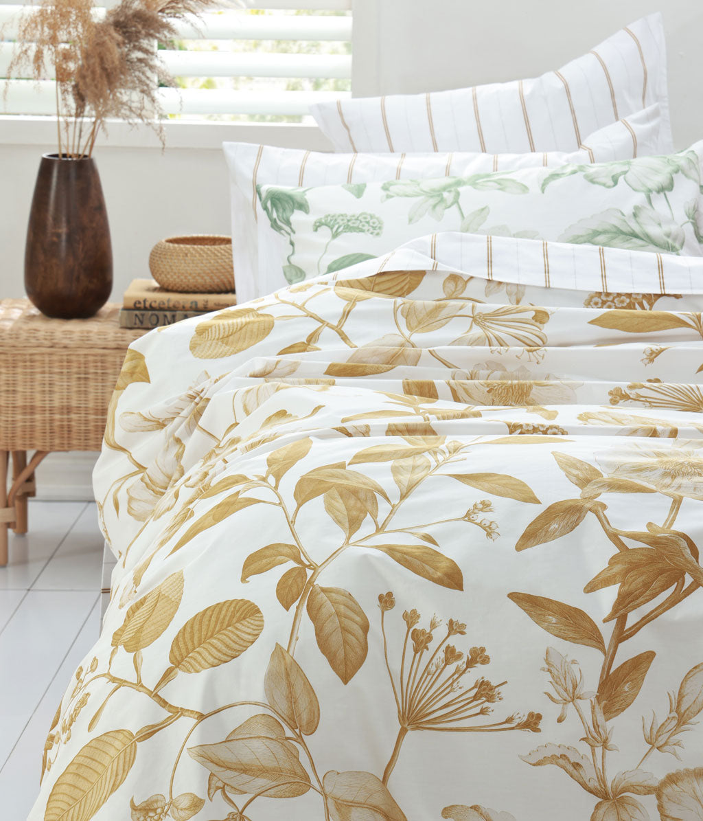 Botanical Duvet Set - Ochre