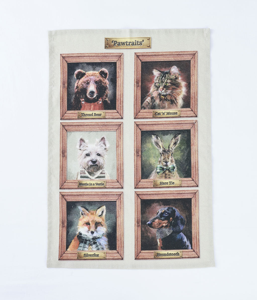 Pawtrait Tea Towel