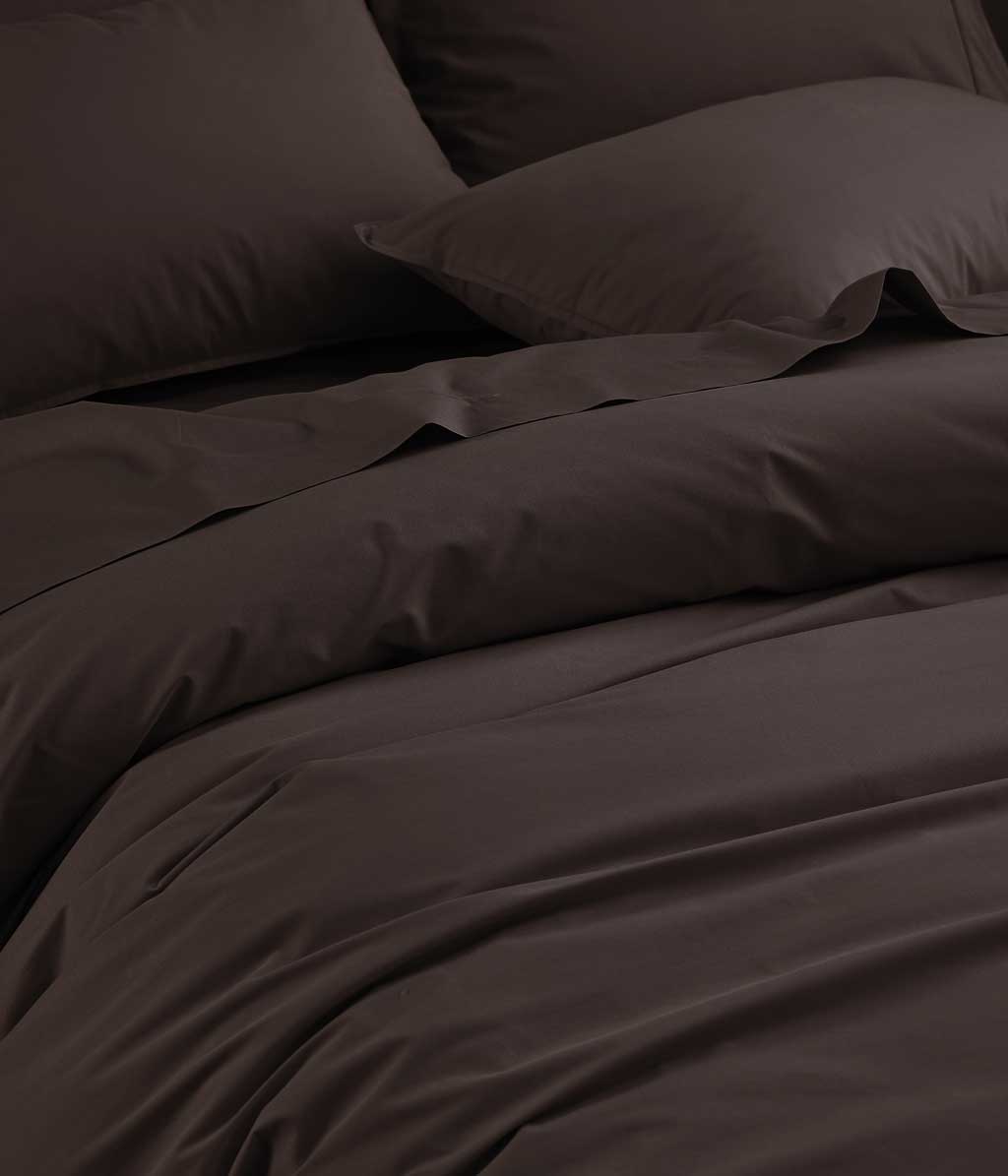 Pure Cotton 250TC Duvet Set Chocolate