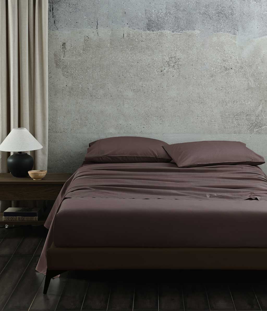 Pure Cotton 250TC Sheet Set Chocolate