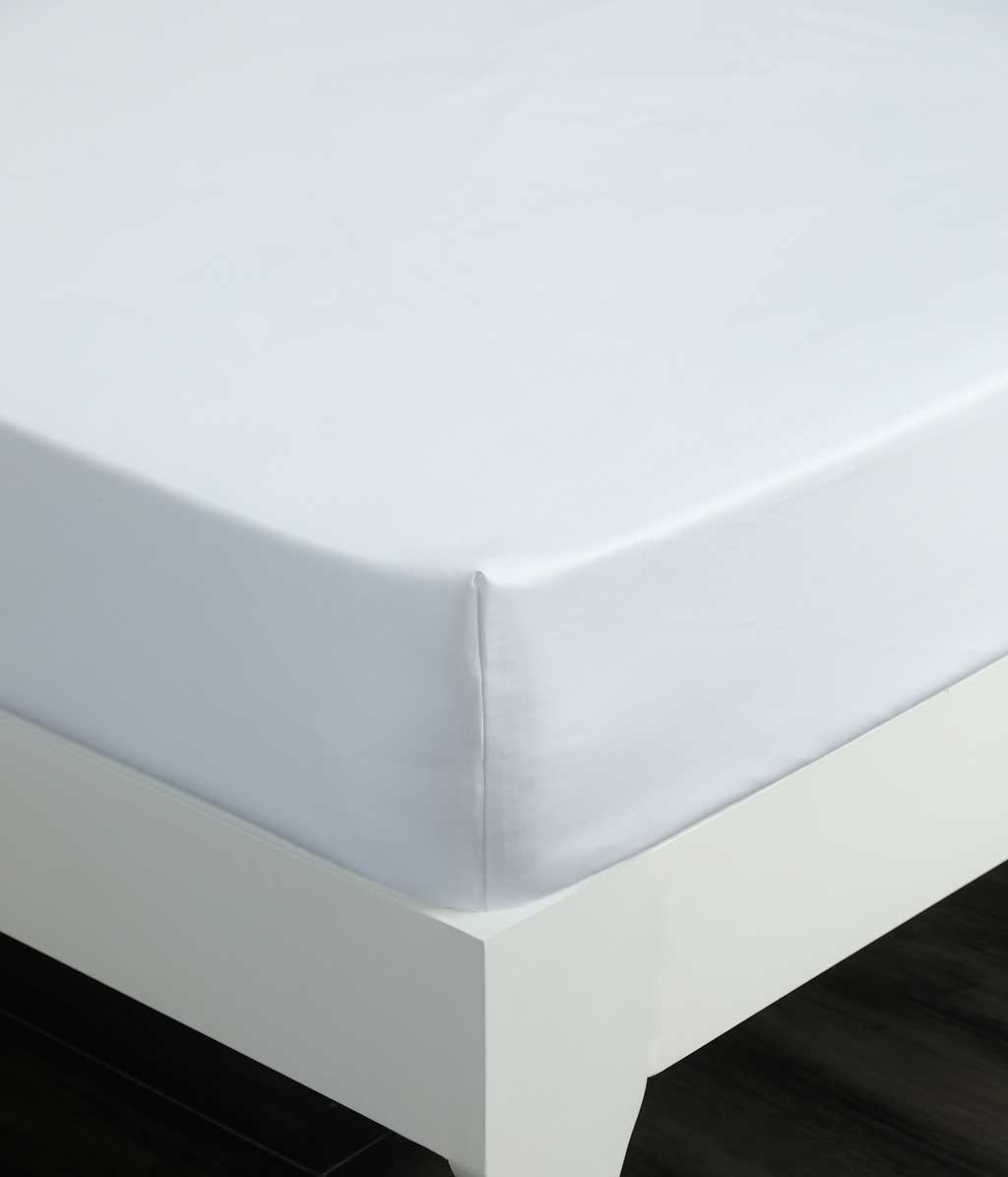 Pure Cotton Fitted Sheet White