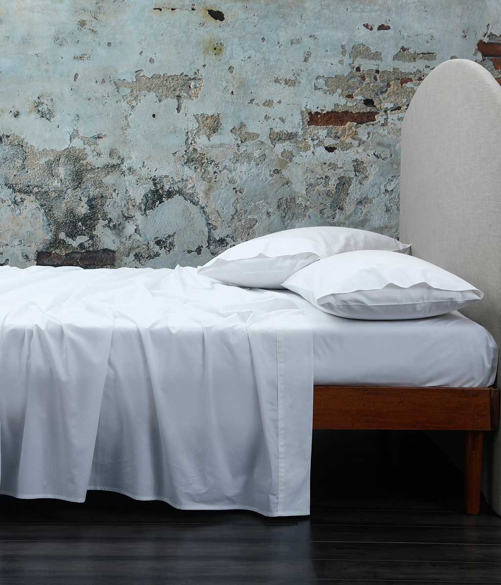 Pure Cotton Fitted Sheet White