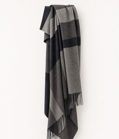 Lodge Lambswool Throw Schist