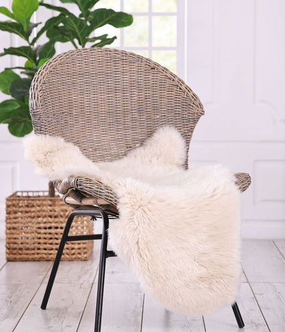 NZ Wool Sheepskin Rug Linen