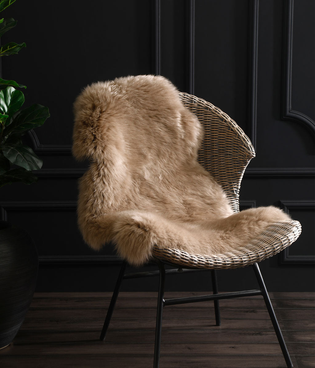 NZ Wool Sheepskin Rug Taupe