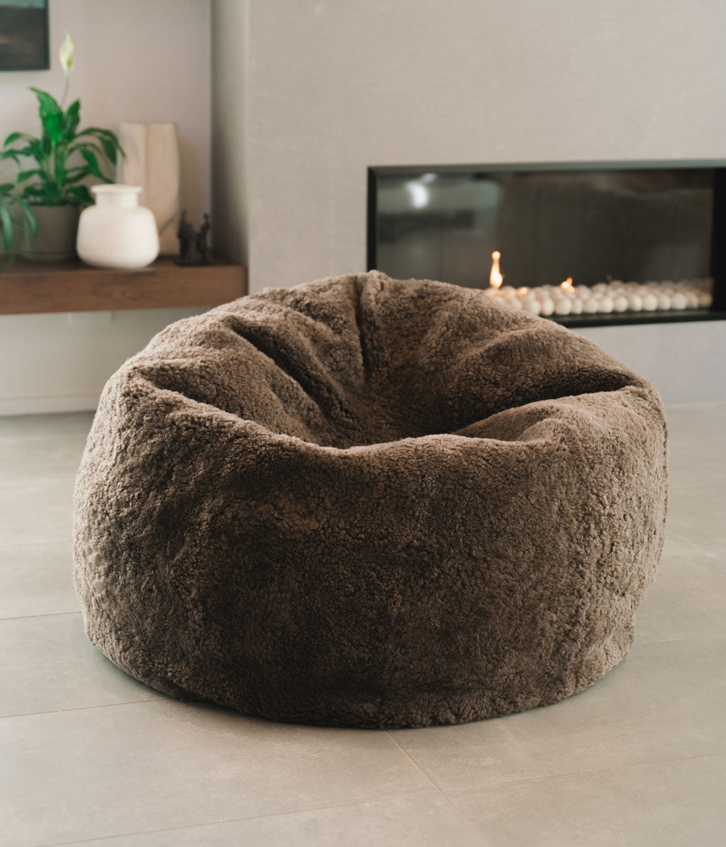 NZ Short Wool Bean Bag Mushroom