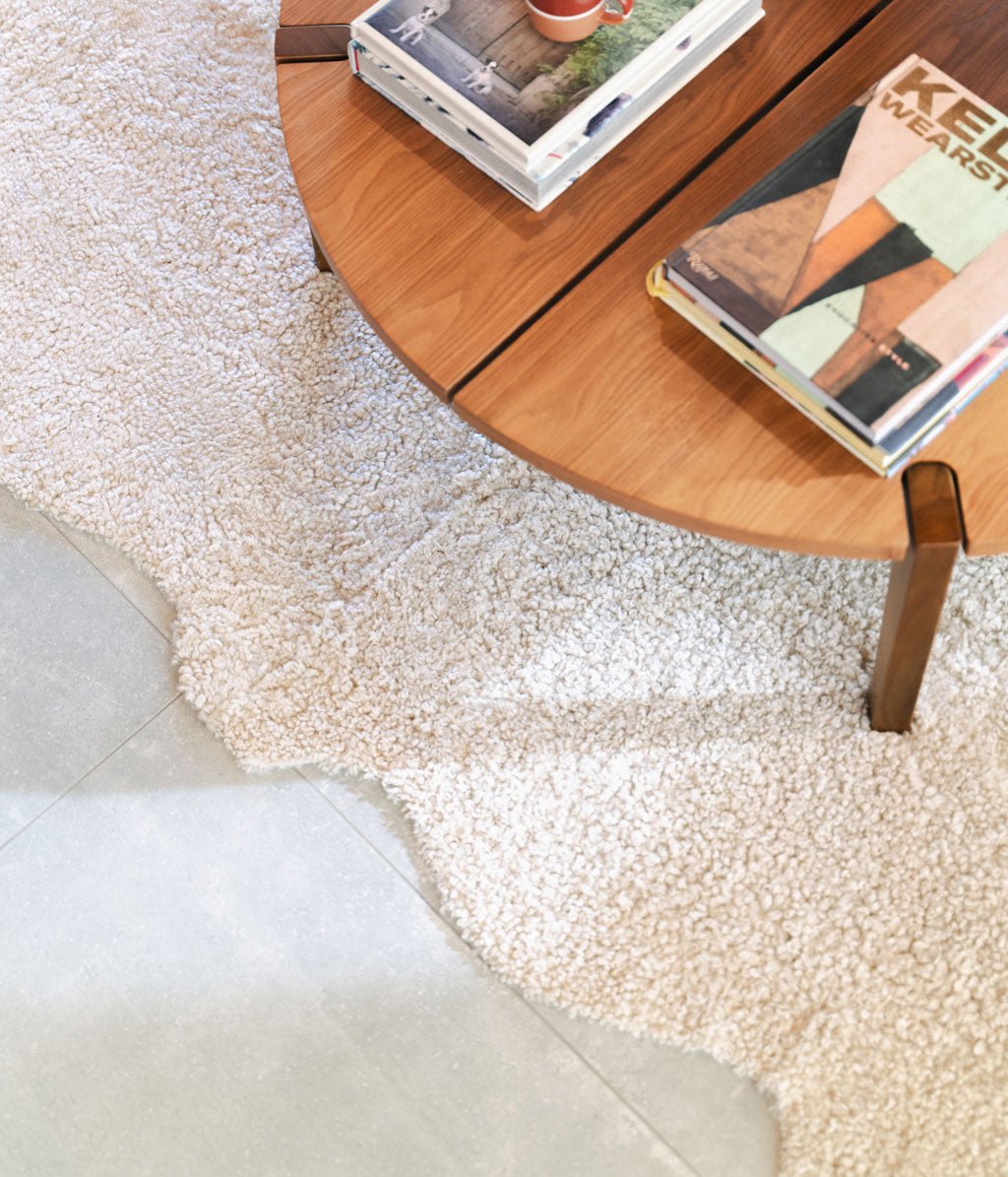 NZ Short Wool Sheepskin Rug Cloud