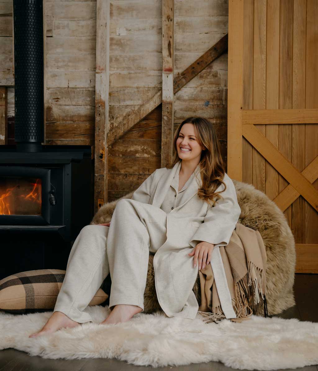 Willow Waffle Pant Ecru