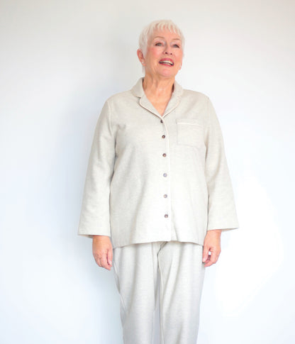 Willow Pyjama Top Ecru