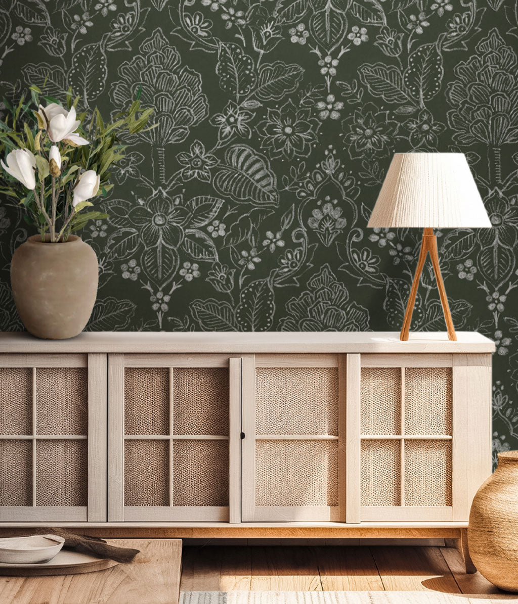 Botanical Poplar Wallpaper Mural