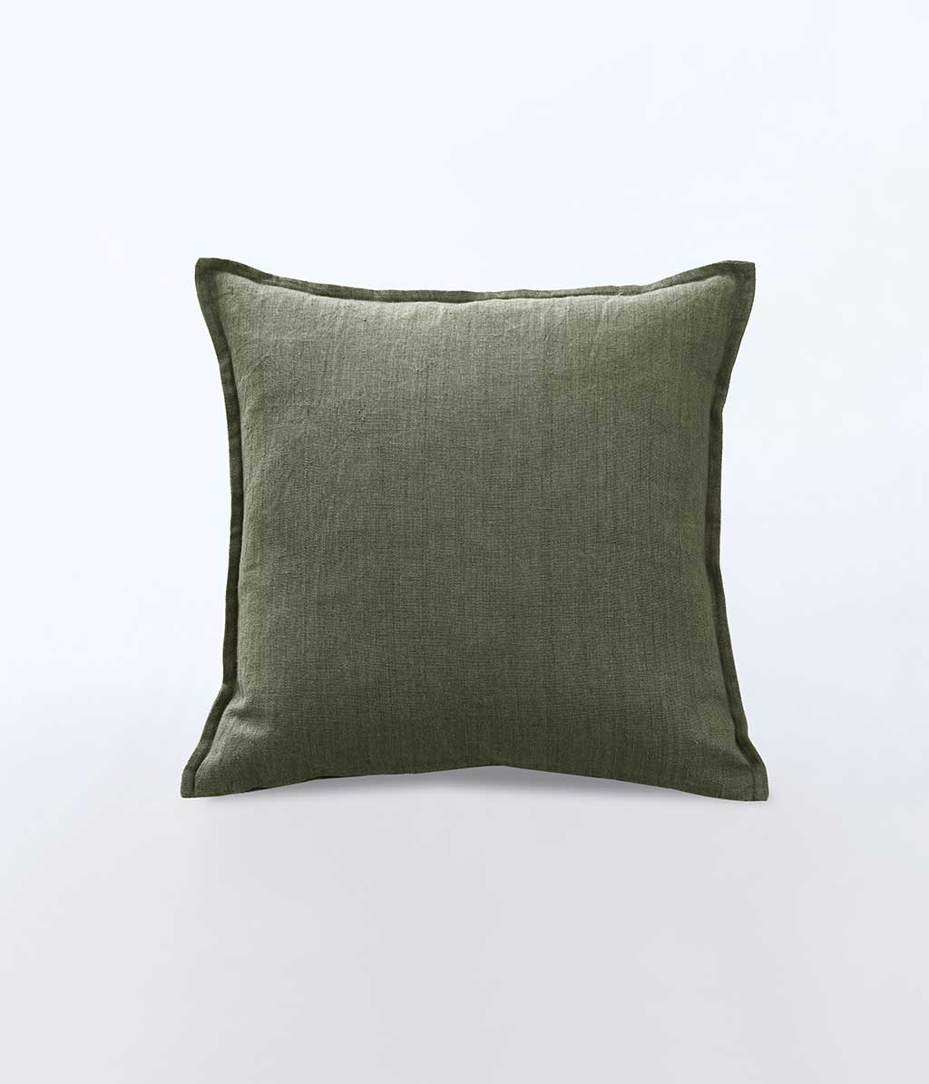 Linen Cushion Olive