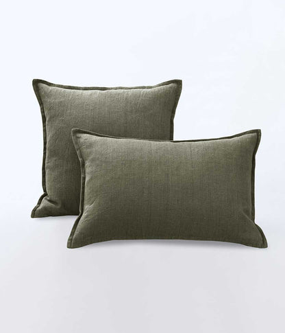 Linen Cushion Olive