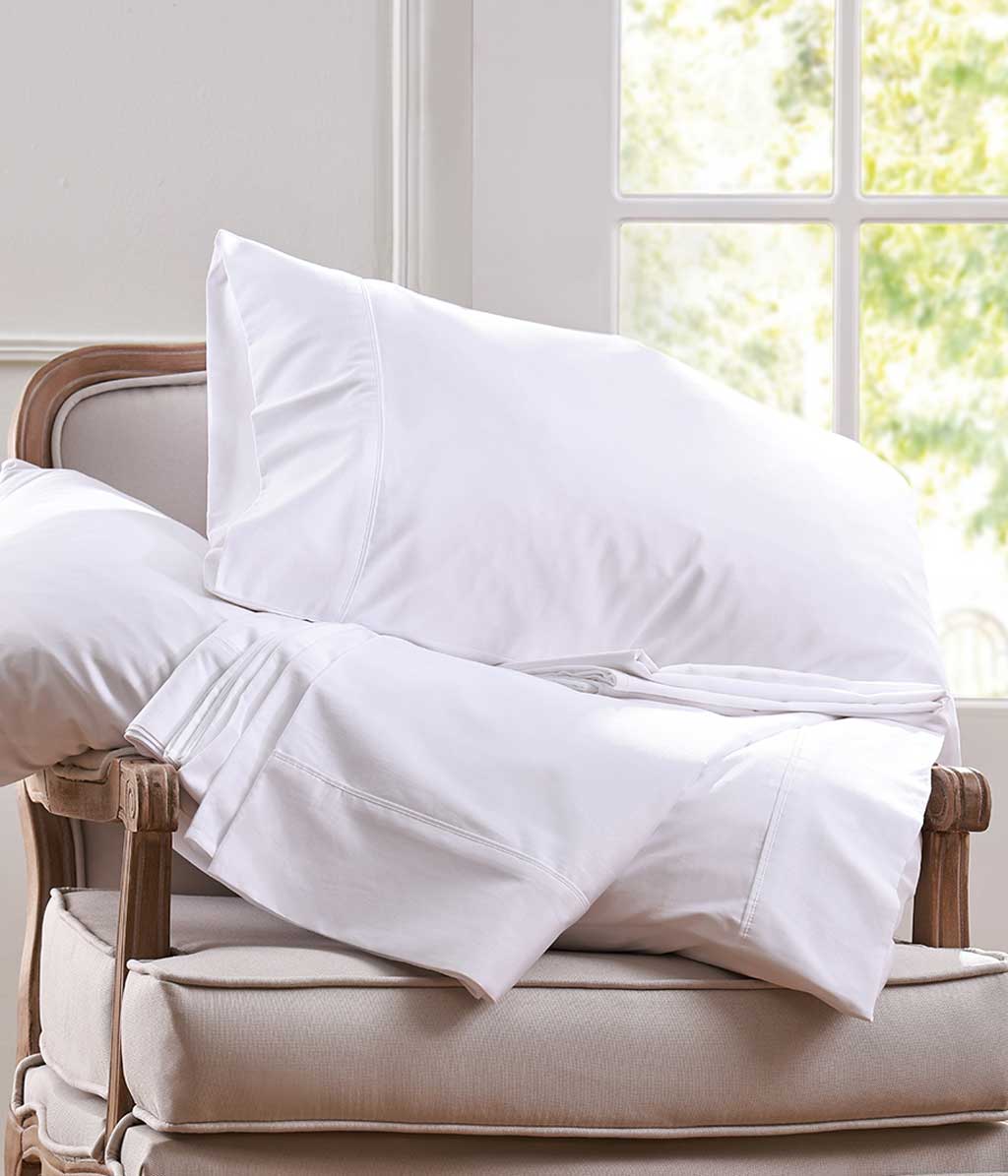 Luxury Sateen 500TC Sheet Set White