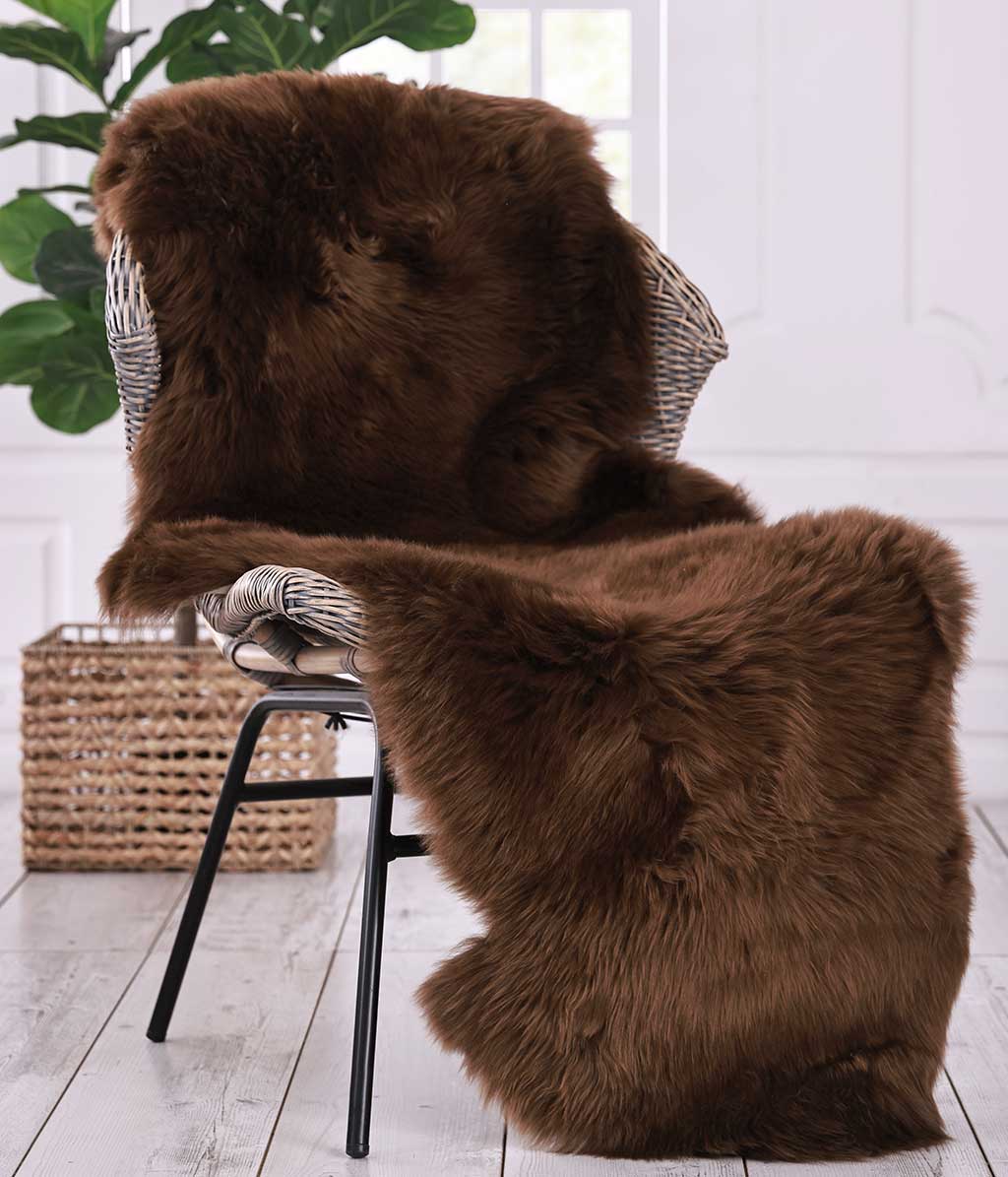 NZ Wool Sheepskin Rug Chestnut | M.M Linen