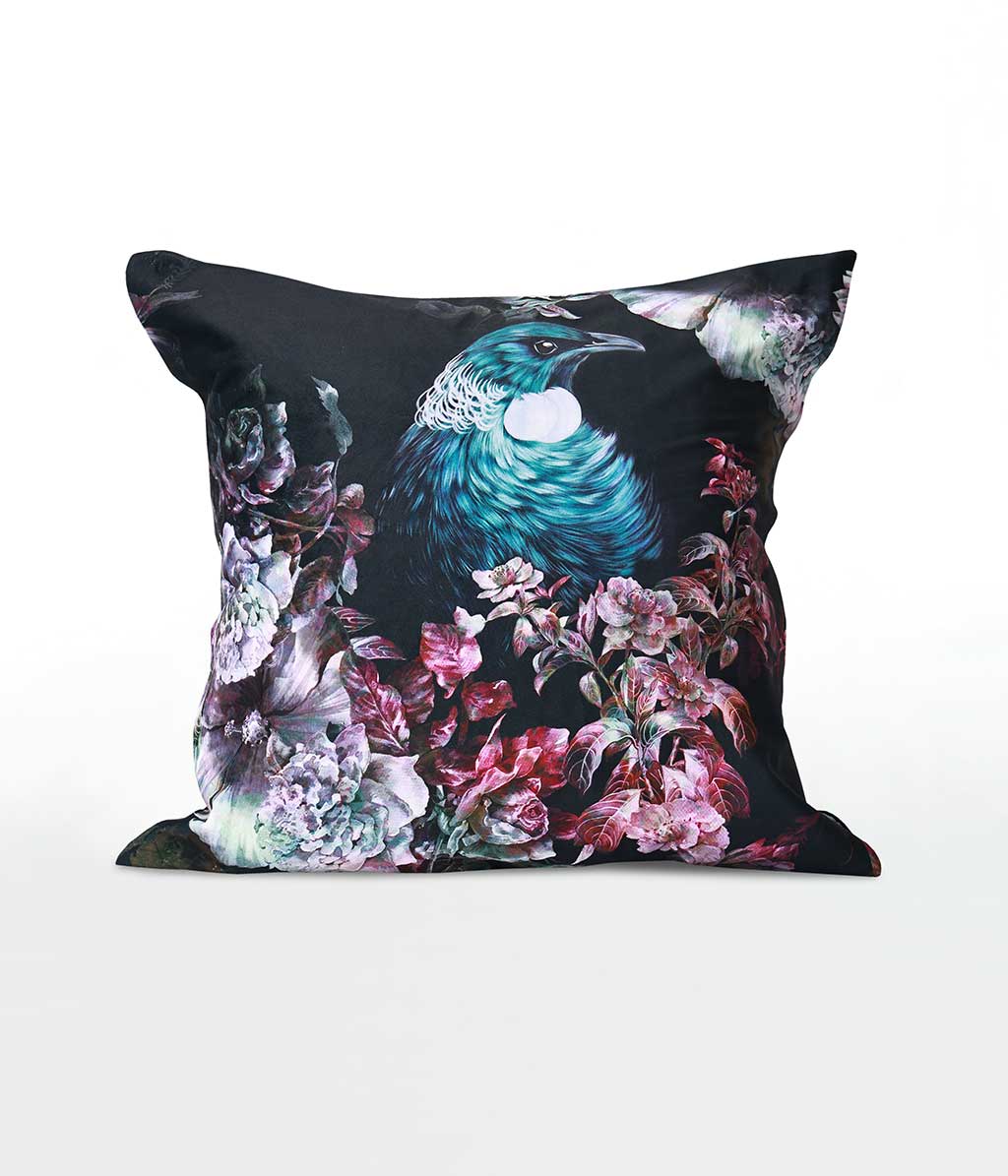 Tui Blossom Velvet Cushion