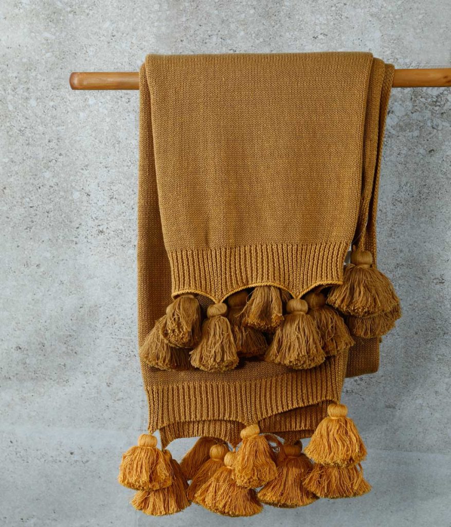 Birch Throw Ochre