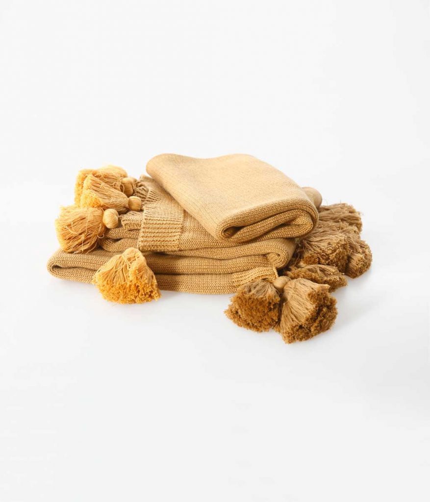 Birch Throw Ochre
