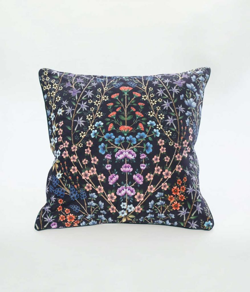 Hattie Velvet Cushion Grape