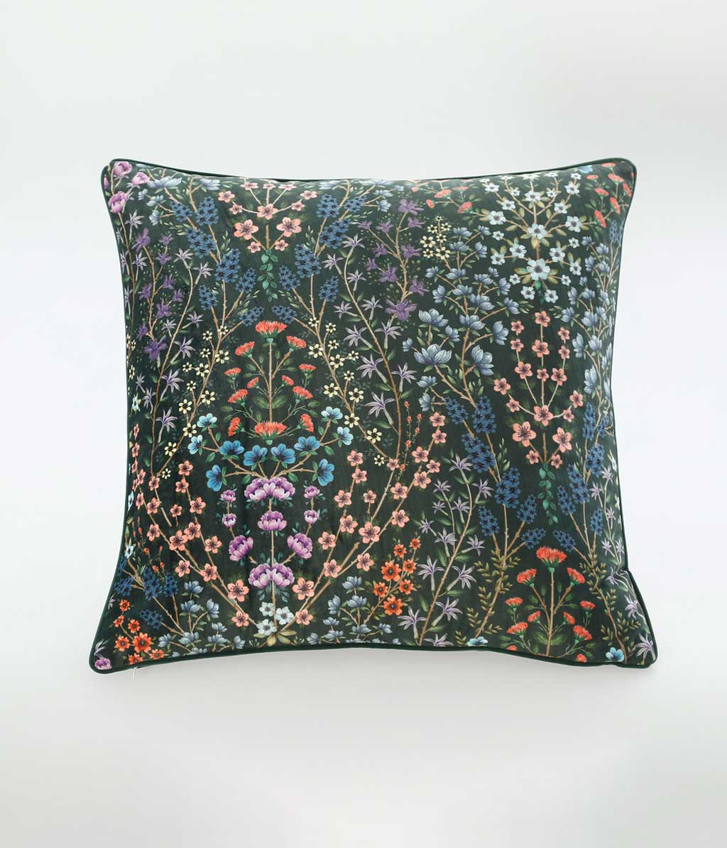 Hattie Velvet Cushion Ivy