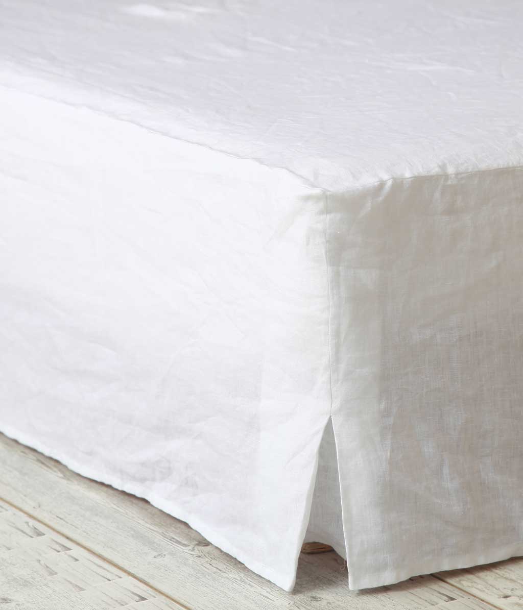 Laundered Linen Valance White
